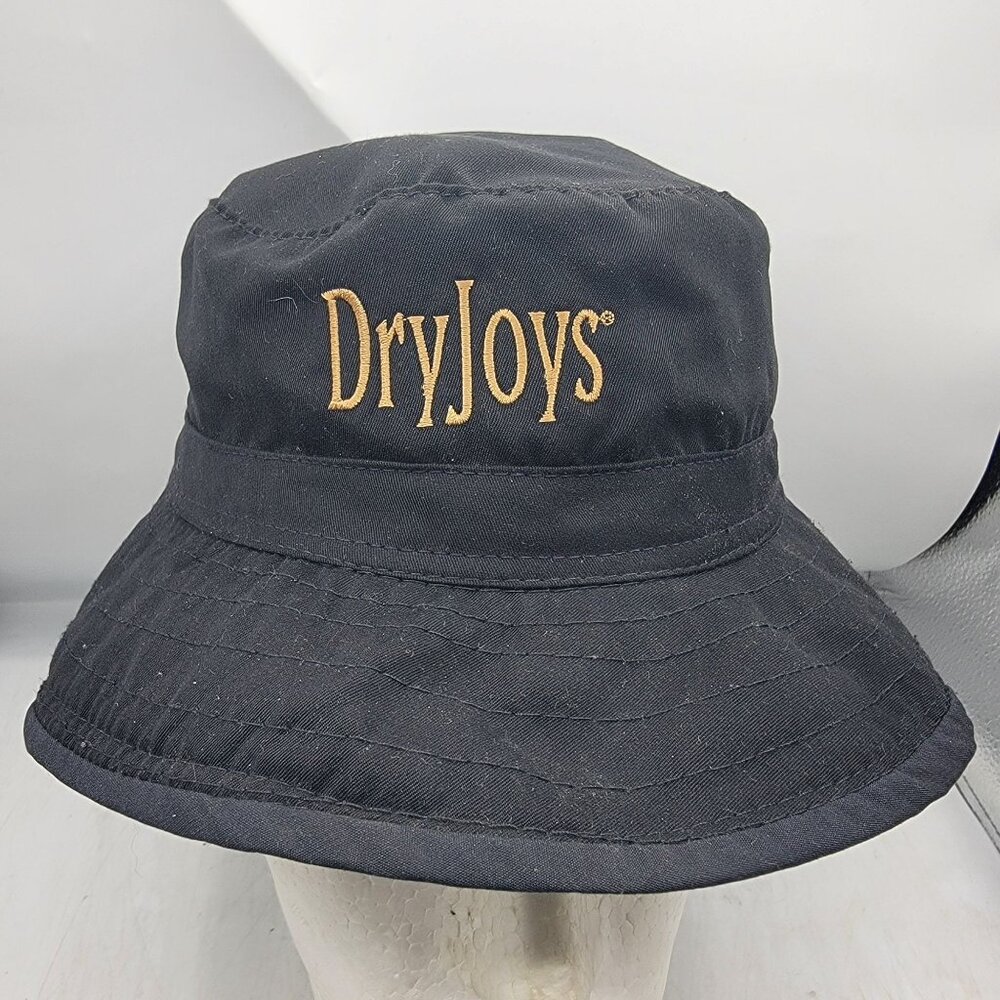 Vintage FootJoy DryJoy Black Medium Bucket Hat Golf Summer Outdoors Walking